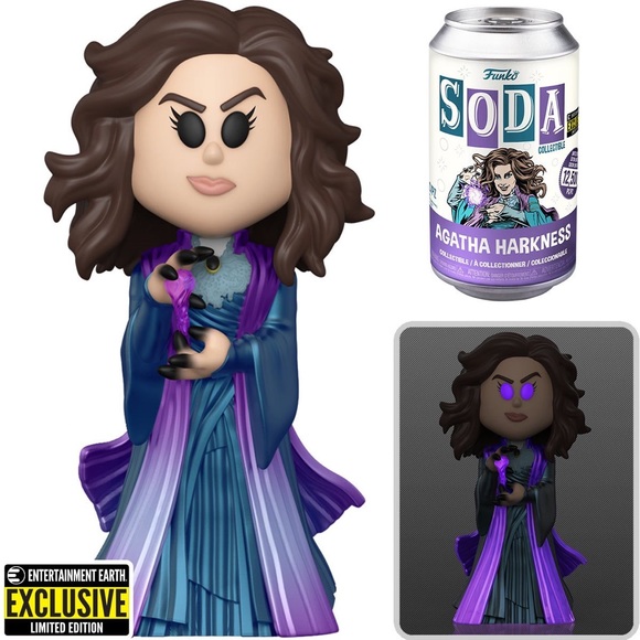 WandaVision Agatha Funko Vinyl Soda Figure Entertainment Earth Exclusive! - Picture 3 of 3